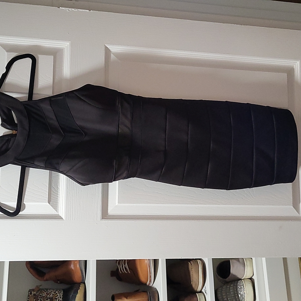Black mini dress